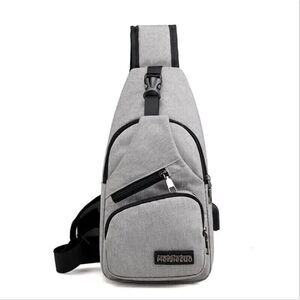 Crossbody Sling Bag Small Half Pack Backpack Waterproof Shoulder Travel Gray